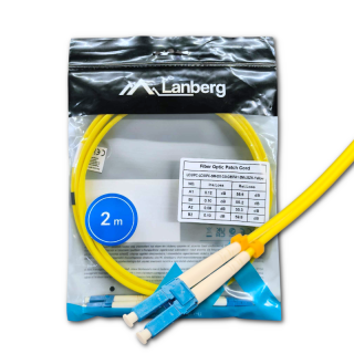 Patchcord światłowodowy LC/UPC – LC/UPC SM G.657.A1 2m simplex, LSZH, 3.0 mm, Yellow